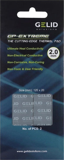 Gelid Solutions GP-Extreme Thermal Pad 120x20x2mm – 2 pcs – 12W/mk Γκρι