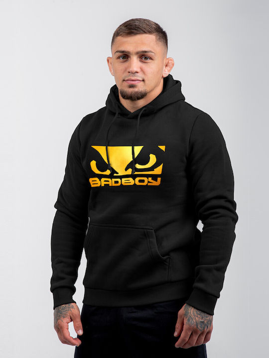 Φούτερ με Κουκούλα Black/gold