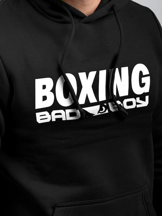Sweatshirt with Hood Black/white