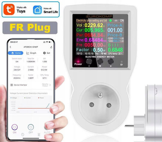 Thermostat 230v Socket Energy Meter Wifi Tuya