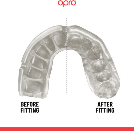 Mouth Guard Opro Instant Custom-Fit Single Colour V2 Red White