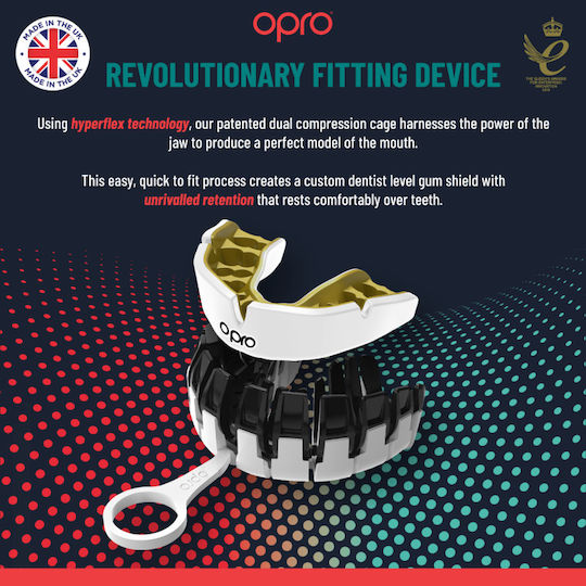 Mouth Guard Opro Instant Custom-Fit Single Colour V2 Red White