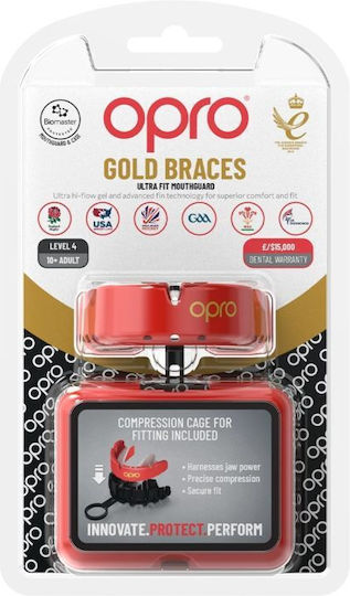 Opro Gold Schutzmaske für Zahnspangen Red Pearl