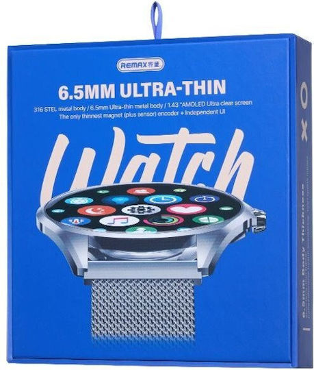 Remax Watch 21 Edelstahl mit Pulsmesser (Silber)