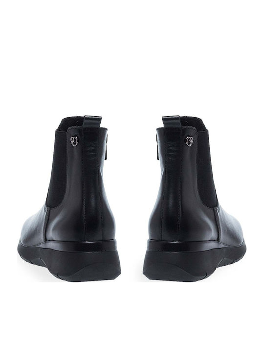 Leather Women's Ankle Boots Black
