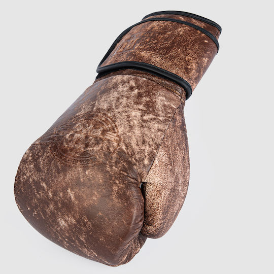 Boxing Pro Γάντια Πυγμαχίας Δερμάτινα για Αγώνα Καφέ