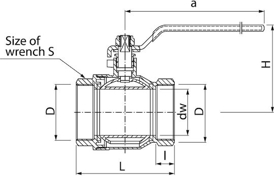 Valvex Onyx 3" Threaded Ball Valve Water 9007920