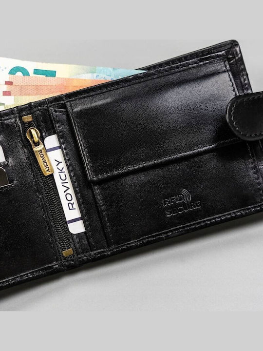 Herren Geldbörse mit RFID Schwarz