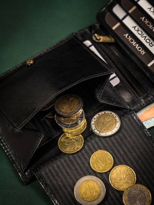 Δερμάτινο Ανδρικό Πορτοφόλι Μαύρο