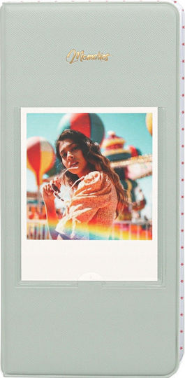Photo Album 64 Photos Fuji Instax Wide 400 Square Polaroid 600 Sx70 Now Green