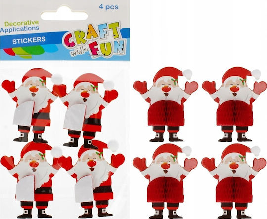 Craft with Fun Decoration Bn Stickers Mikolaj Harm 4 Pieces Cf 12/144 14128008 5908275175711