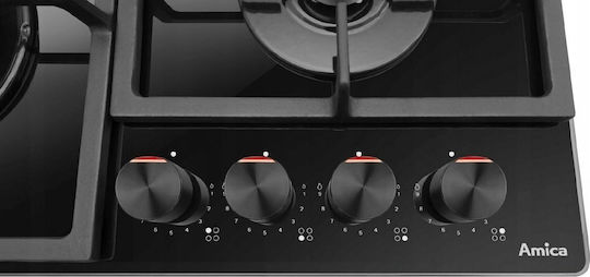 Amica Gas Cooktop With Frame Autonomous 59x52εκ.