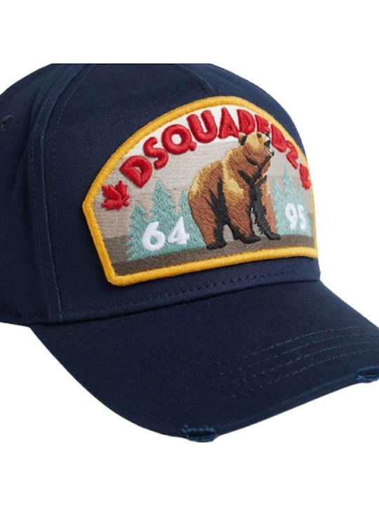 Dsquared2 Logo Patch Baseball Kappen Bcm087505c00001 3073-Marineblau