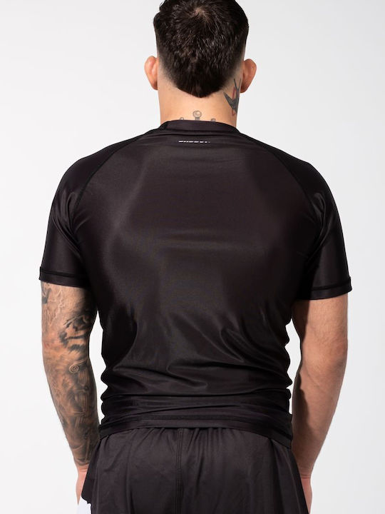 Bad Boy Ανδρική Κοντομάνικη Μπλούζα BB-000063-BW για Jiu-Jitsu Μαύρη