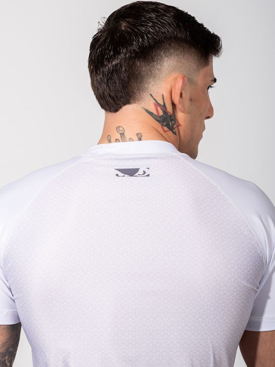 Bad Boy Ranked Ανδρική Κοντομάνικη Μπλούζα BB-000064-WW για Jiu-Jitsu Λευκή
