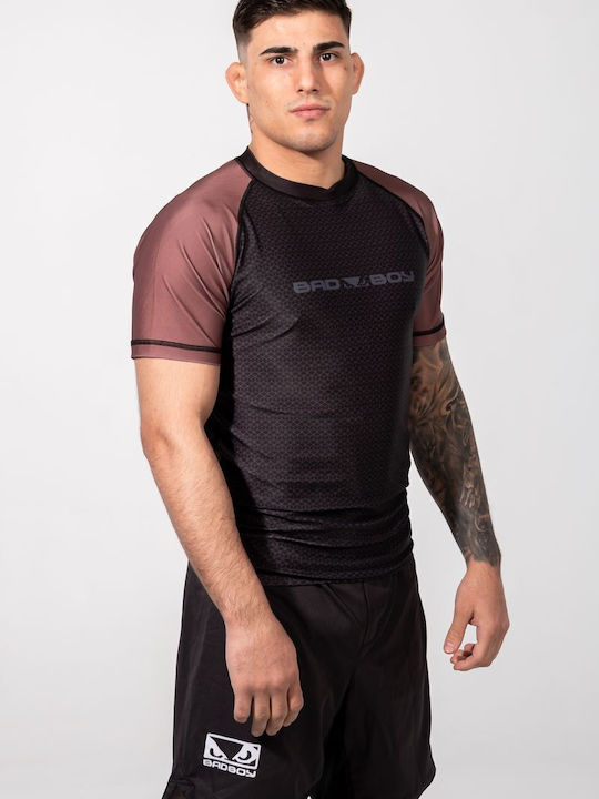 Bad Boy Ranked Ανδρική Κοντομάνικη Μπλούζα BB-000064-BR για Jiu-Jitsu Μαύρη