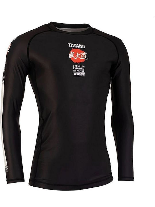 DBX Bushido Herren Langärmlig T-Shirt für Jiu-Jitsu Schwarz