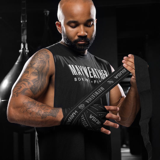 Μπαντάζ Hayabusa Mayweather 180” Stretch Hand Wraps Black Grey