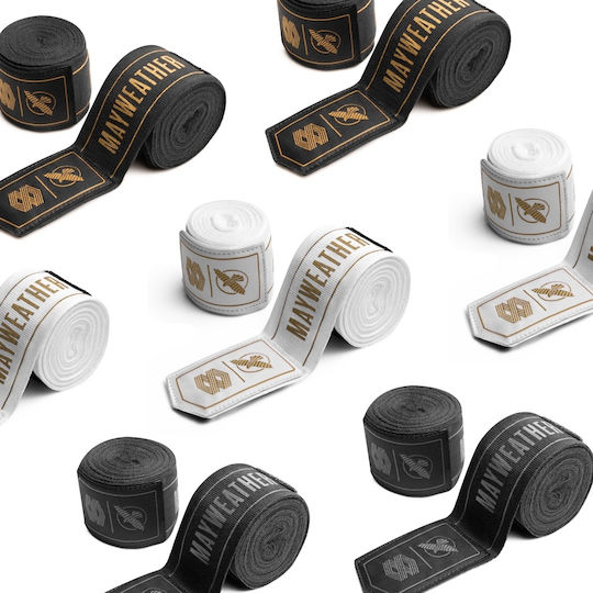Бандажи Hayabusa Mayweather 180” Stretch Hand Wraps Черно Златно