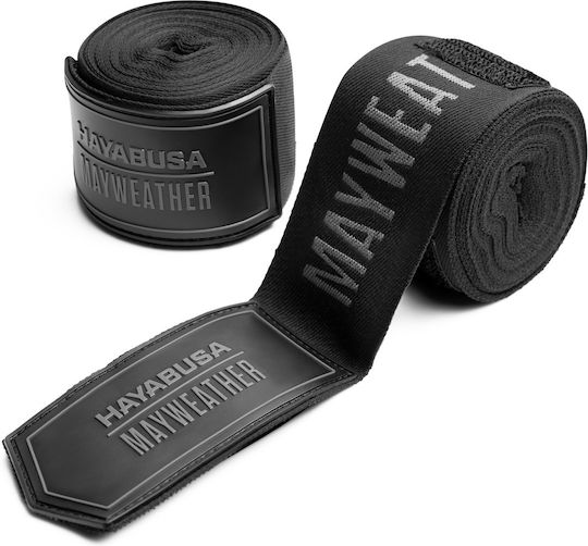 Martial Arts Hand Wraps Hayabusa Mayweather 180” Deluxe Hand Wraps Black Grey