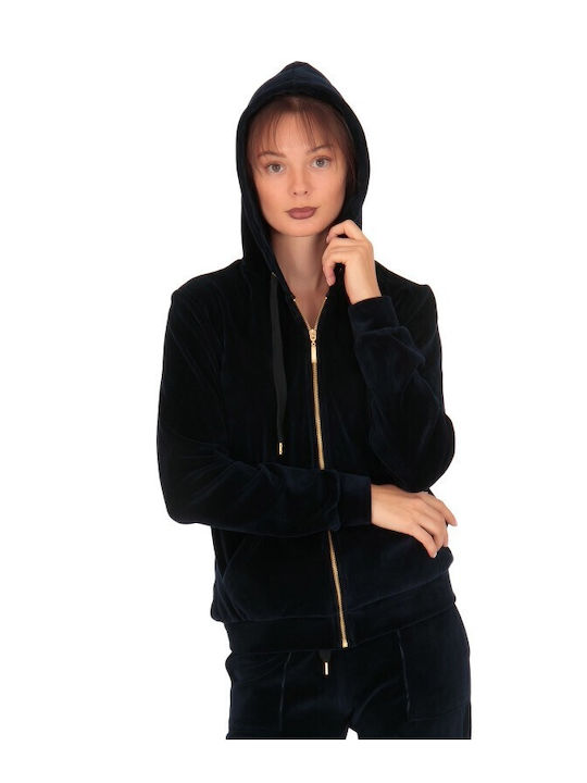 Jogginganzug Samt Dark Blue