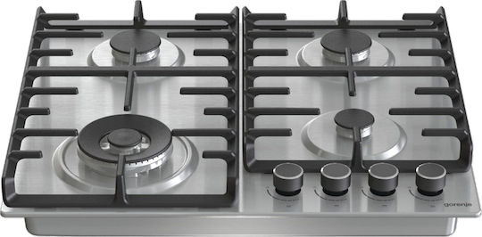 Gorenje Gaskochfeld Autonom 60x52εκ. Silber