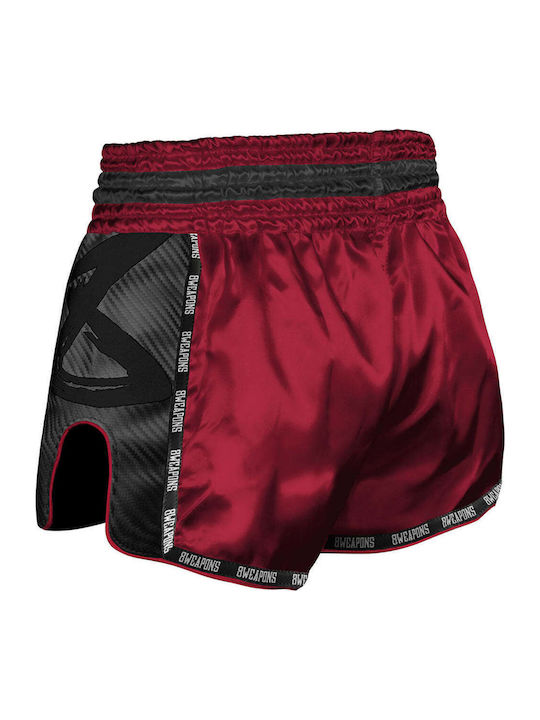 Боксерки Muay Thai 8 Weapons Carbon Червена Зора Червено Черно
