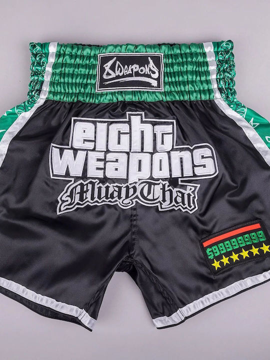 Σορτσάκια Muay Thai 8 Weapons West Coast Black Green
