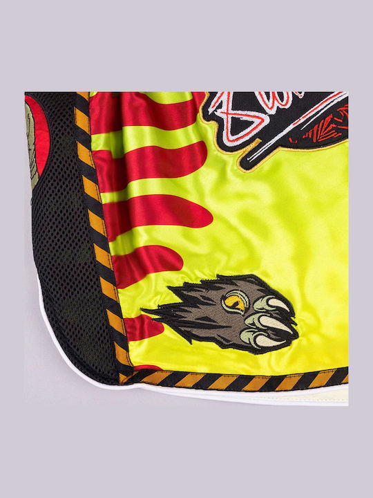 Muay Thai Shorts 8 Weapons Jurassic Black Red Green