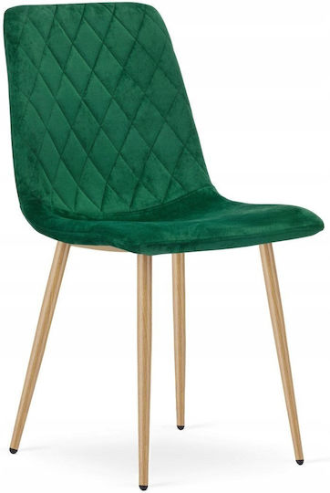 Καρέκλες Τραπεζαρίας 3τμχ Dark Green Velvet