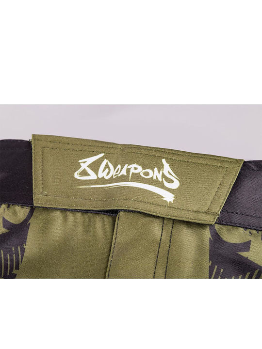 8 Weapons 8310003 MMA Shorts Black