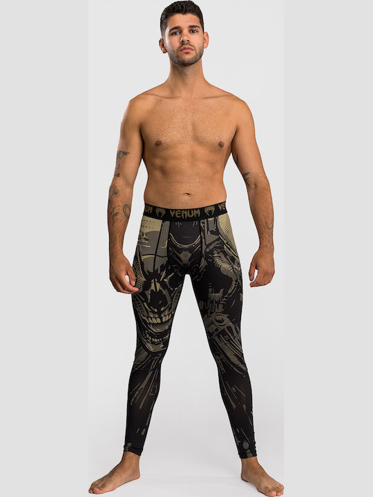 Venum Spats Long Men Martial Arts Leggings Black