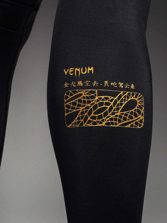 Venum Spats Long Men Martial Arts Leggings Black