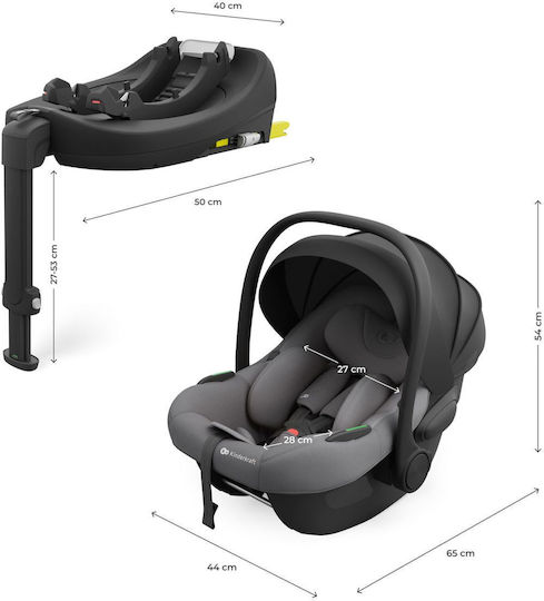 Kinderkraft I-LITE Καθισματάκι Αυτοκινήτου i-Size με Isofix Grey