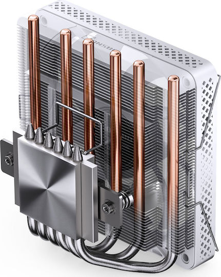 Jonsbo HP600 Ψύκτρα Επεξεργαστή για Socket AM4/AM5/1200/115x/1700 με ARGB Φωτισμό Λευκή