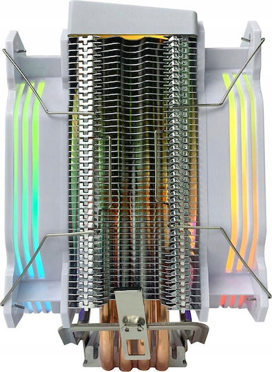 Rampage Octagon C60 CPU Kühlung für Socket 1700 / AM5 mit ARGB Beleuchtung Weiß