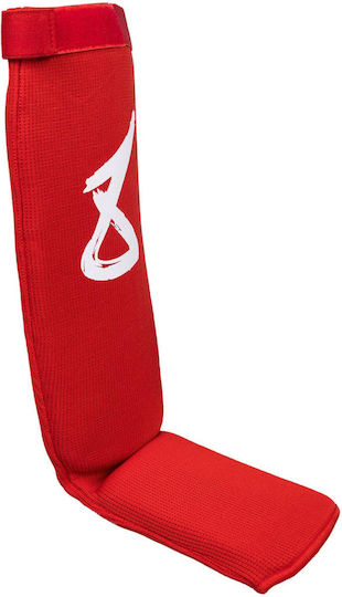 8 Weapons Shin Guards Adults Red