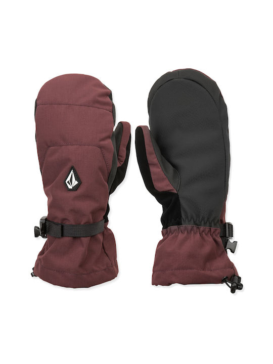 Volcom Mittens Γυναικεία Γάντια Σκι & Snowboard Γκρι