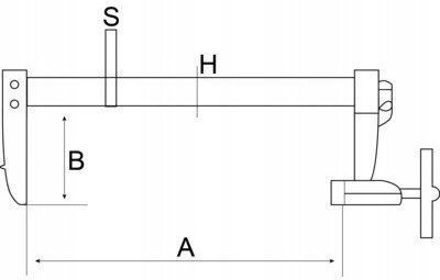 Bahco Επαγγελματική Σφιγκτήρας 120x250x120mm