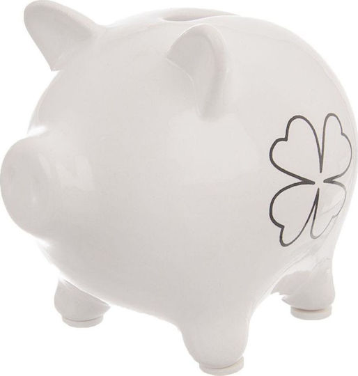 Orion Ceramic Piggy Bank Clover 10 Cm