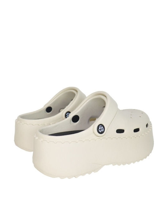 Superdry Women Anatomic White Clogs