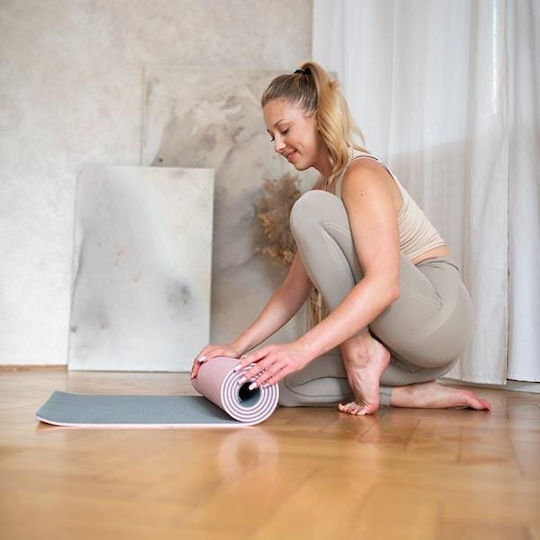 HMS HMS Exercise Mat Yoga Pink 182x61x0.8cm