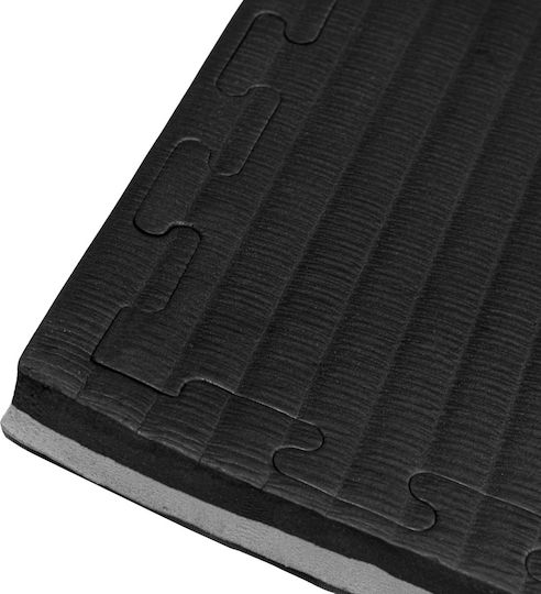 Rage Double Sided EVA Gym Floor Puzzle Tatami Mat Black 100x100x3cm