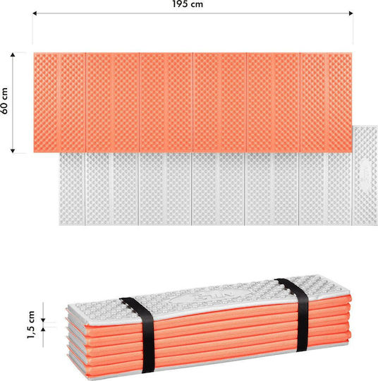 Nils Single Camping Sleeping Mat in Orange color