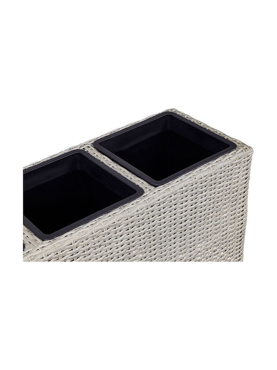Beliani Pot Plastic Brown