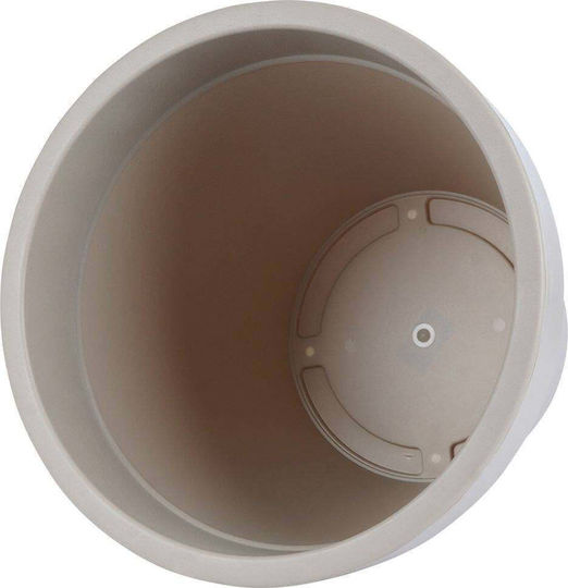 Vilde Pot Plastic Beige 35x35cm.