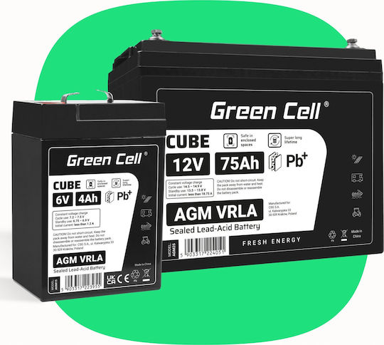 Green Cell Μπαταρία UPS με Χωρητικότητα 90Ah και Τάση 12V 1τμχ