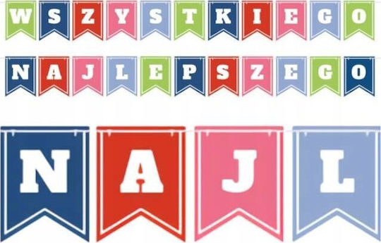Godan Garland Wszystkiego Najlepszego Flags 2x400cm