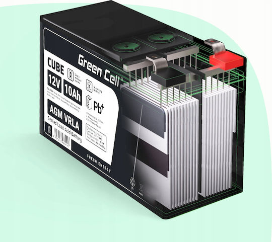 Green Cell Μπαταρία UPS με Χωρητικότητα 4Ah και Τάση 6V 1τμχ