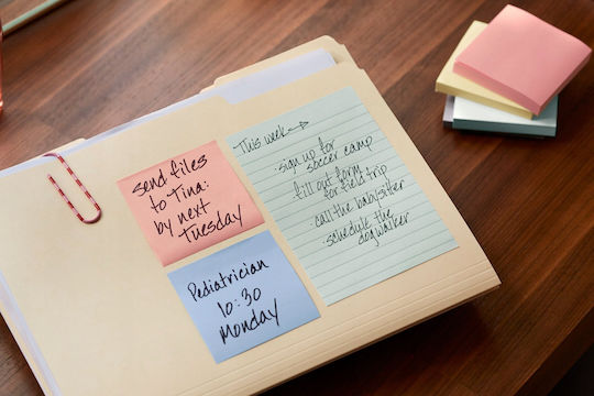 Post-it 3m Οικολογικά Αυτοκόλλητα Χαρτάκια Post-it Nature Παστέλ 76x76mm 6x100 Φύλλα